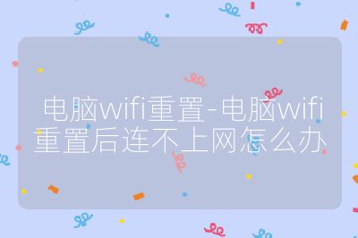 电脑wifi重置-电脑wifi重置后连不上网怎么办