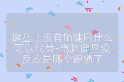 键盘上没有fn键用什么可以代替-电脑键盘没反应是哪个键锁了