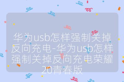华为usb怎样强制关掉反向充电-华为usb怎样强制关掉反向充电荣耀20青春版