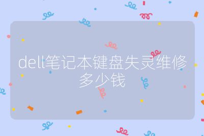 dell笔记本键盘失灵维修多少钱