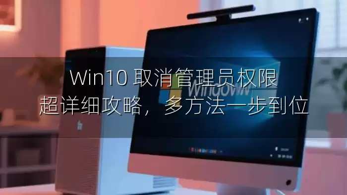Win10 取消管理员权限超详细攻略，多方法一步到位